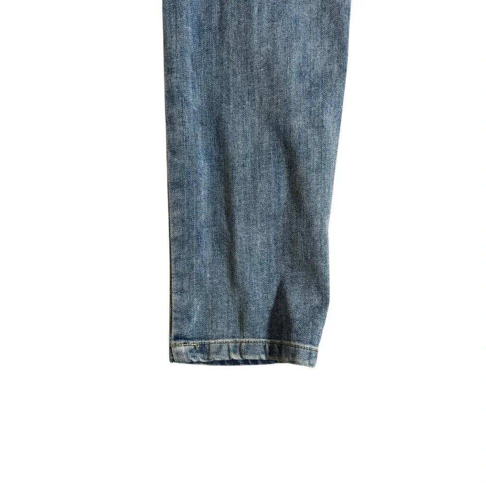 Free People Overalls Womens 25 Blue‎ Denim Sleeveless Bib Adjustable Buttons Top